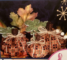 PATTERN Primitive Pumpkin Ornie Bowl Fillers Pincushions NEW Cookie  s Creations