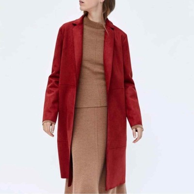 Zara Suede Look Coat in