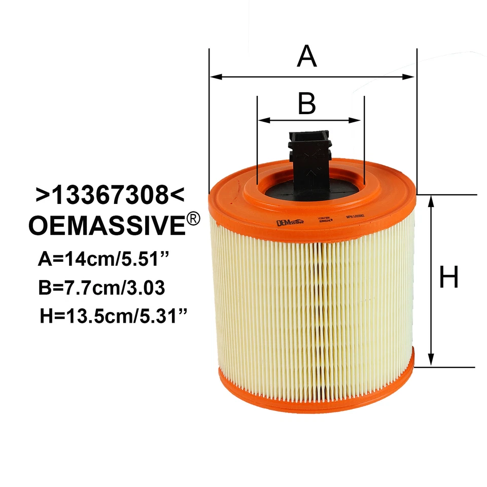 Filtro de aire del motor 39030321 39030321 para Cadillac ATS Chevrolet Cruze 2016-2019 Foto 3 de 4