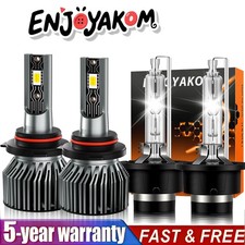 For Mazda 3 2004-2009 Hid 4pcs Car Led Headlight Hilow Beam Bulbs White 26000lm