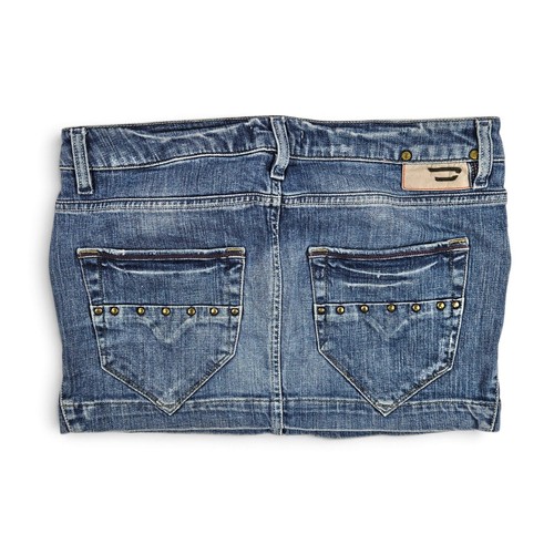 Diesel, Vintage Y2k Diesel Denim Mini Skirt Low Rise - Size 28