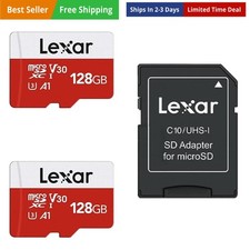 E-Series 128GB Micro SD Card 2 Pack, microSDXC UHS-I Flash Memory Card with A...
