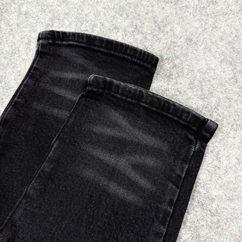 Homme Femme Patched Distressed Jean Men's Size 34 (Actual Fits W34.5xL30) Black - Picture 22 of 24