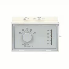 White-Rodgers 1F56n-444 Standard Mechanical Thermostats, 1 H, 1 C, Hardwired,