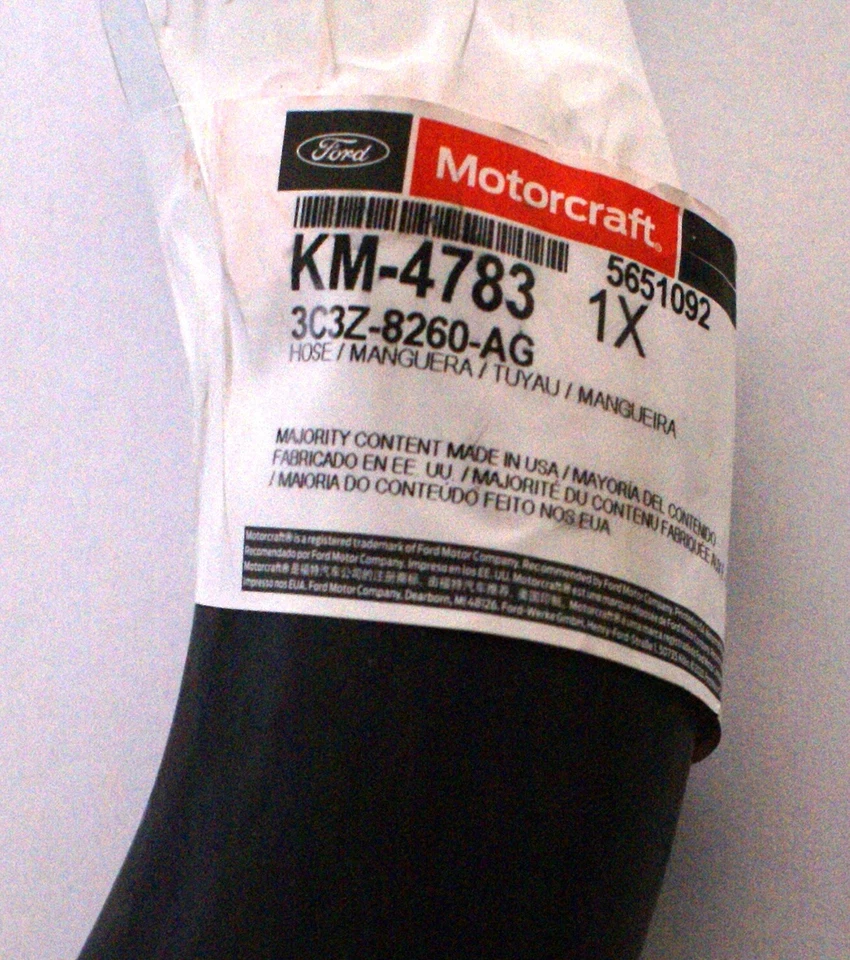 Motorcraft KM4783 Upper Radiator Coolant Hose for Ford - Image 2 of 2