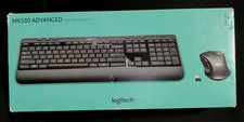 Logitech MK530 Advanced 2.4GHz Wireless Keyboard and M510 Mouse, Black