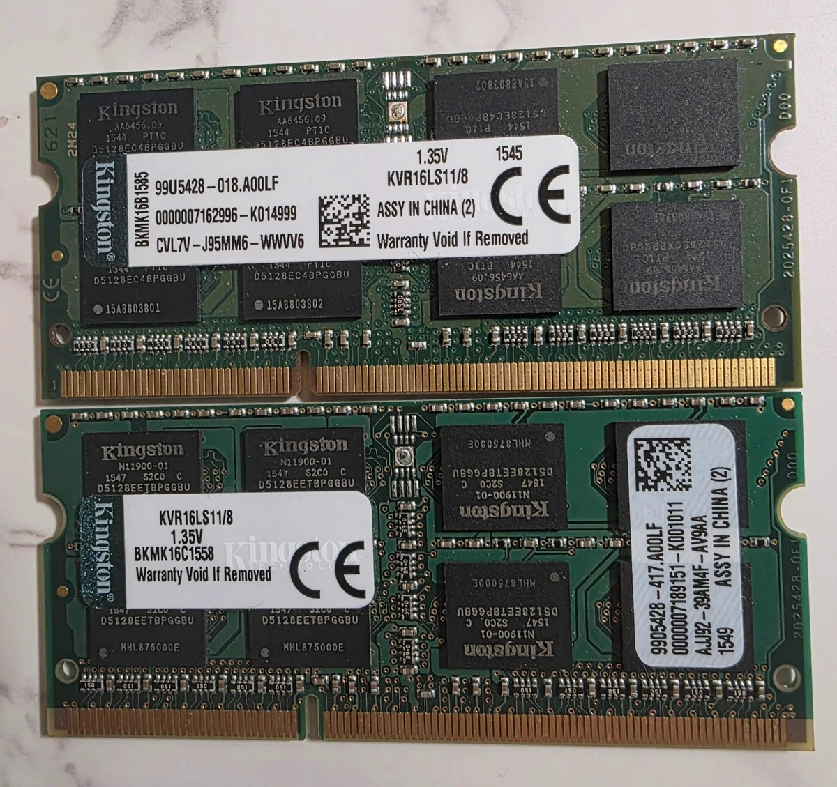 Kingston SO-DIMM Computer Memory (RAM) 8 GB 2 Modules for sale | eBay