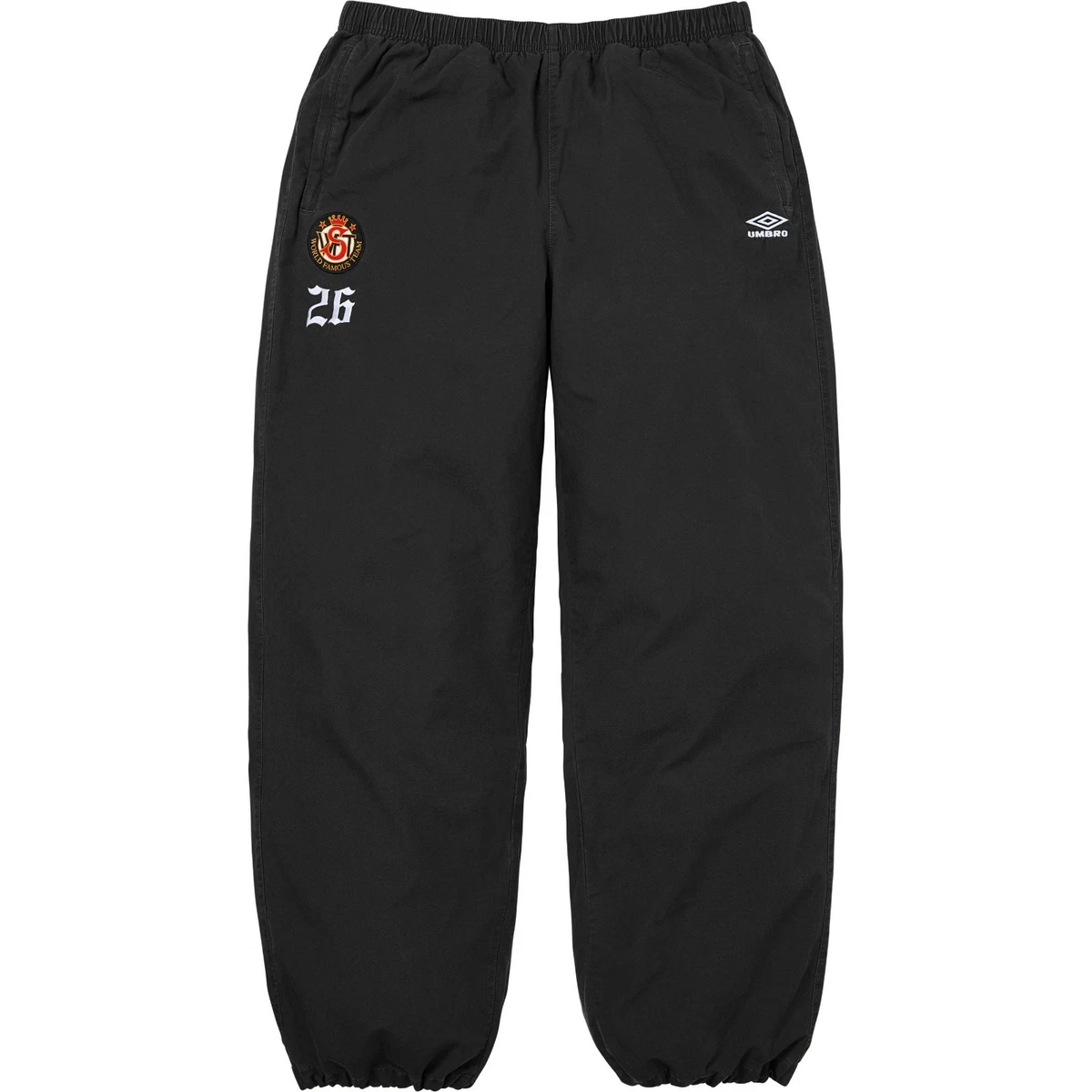 Supreme Men Track Pants Black Activewear Pants for Men for sale | eBay
