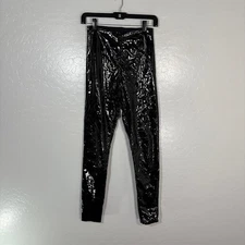 Commando Pants Womens Small Black Faux Leather Patent High Shine Leggings