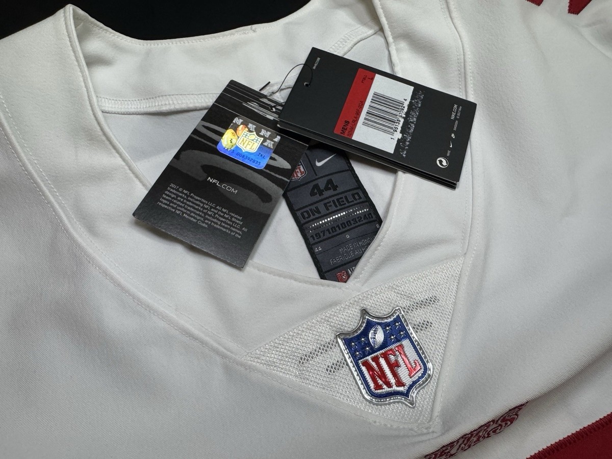 【未使用】ナイキ NFL 49ers サンフランシスコ フォーティナイナーズ ユニフォーム ジャージ #97 BOSA ニック・ボーサ S NIKE アメフト スーパーボールパッチ Nike Women's NFL San Francisco 49ers Nick Bosa Team Game Jersey