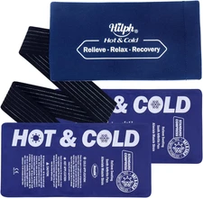 Hilph Reusable Ice Packs for Injuries, 2 Packs Soft Hot and Cold Gel Ice Packs w