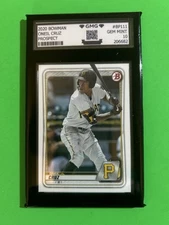 2020 BOWMAN #BP111 ONEIL CRUZ PROSPECTS CARD PITTSBURGH PIRATES-GMG 10 Gem Mint
