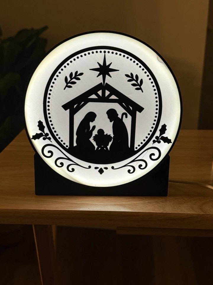 Caja de luz decorativa para belén navideño Foto 3 de 4