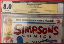 Simpsons Comic Nr. 1-Deutsch TOP Zustand -Bill Morrison-CGC Grade 8,5-Gröning