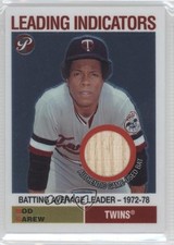 2005 Topps Pristine Legends Leading Indicators Relics Rod Carew #LI-RC HOF 0v1