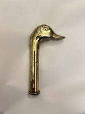 Brass Duck Head Handle Cane - Walking Stick-vintage