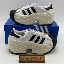 adidas SUPERSTAR BOLD JR9895 Cloud White Off White Core Black Women's size tko12