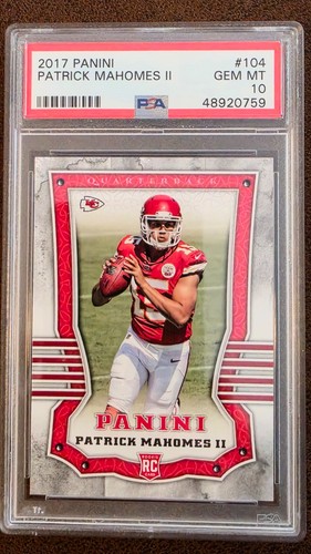 2017 Panini Patrick Mahomes II #104 Rookie RC PSA 10 GEM MINT