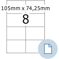 1-20X Herma Universal-Etiketten Dataprint, 105 X 74,25 Mm, Weiß Spare Bis Zu 18%
