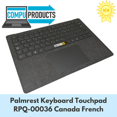 Microsoft Palmrest Keyboard Touchpad RPQ-00036 Canada French for Surface 1867