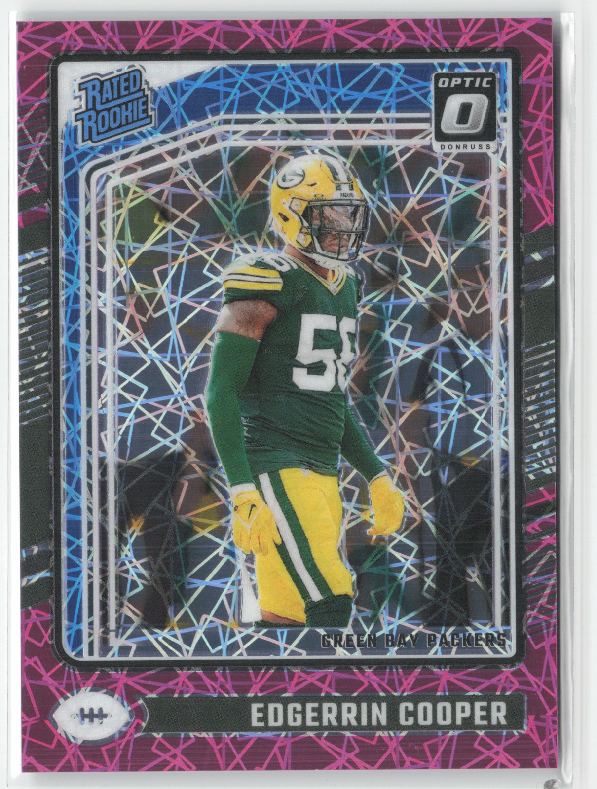 Edgerrin Cooper 2024 Donruss Optic #231 Pink Velocity #/80