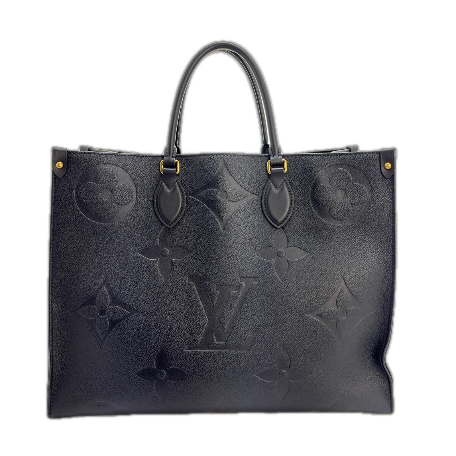 Louis Vuitton OnTheGo GM Monogram Empreinte Noir M44925 Tote Leather Bag #DB1723
