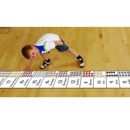 TTS Bee-Bot & Blue Bot Number Line Mat, Children Learning Playmat Toy - 0 to 20 - Afbeelding 4 van 8