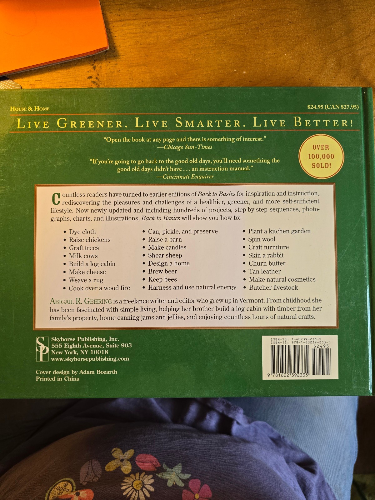 Back to Basics : A Complete Guide to Traditional Skills by Abigail Gehring...