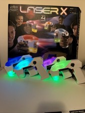 Laser X Ultra 4-Player Laser Tag Blaster Set, Blaster to Blaster, 200ft Range