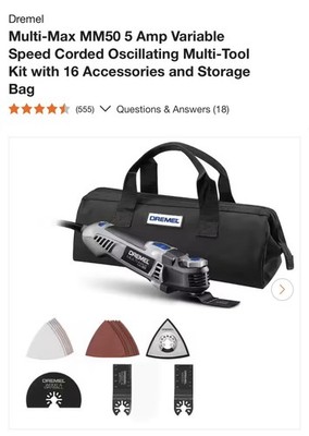 Dremel Multi-Max MM50  5 -AMP 16 Piece Oscillating Multi-Tool w/ Case New in Box