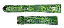 New DeBeer Paris Genuine Crocodile Green watch strap 17/14mm,77 110mm