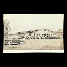 Paw Paw Lake 1946 Coloma Michigan Crystal Palace Vintage C R Childs Postcard