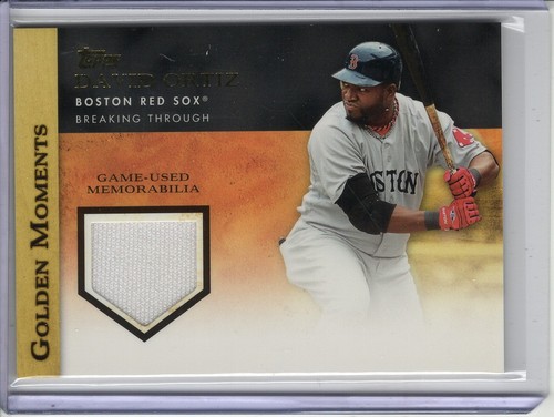 2012 TOPPS GOLDEN MOMENTS DAVID ORTIZ GAME-USED JERSEY RELIC #GMRDO