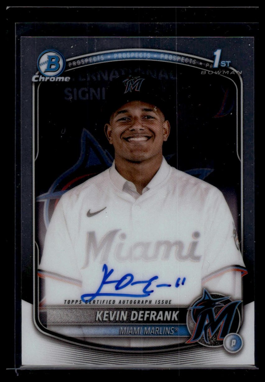 2025 Bowman Chrome - Prospect Autographs #CPA-KD Kevin Defrank