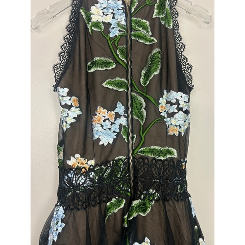 Bronx & Banco Bridget Floral Embroidered Tiered Dress XS Wedding Guest Formal - Picture 10 of 14