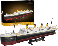 Titanic Boat Model Building Blocks Set, 1465 Pieces Mini Bricks Cruise Ship Mode