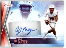 2022 SAGE A.J. Mayer Sneak Peek Autographs Red #SPA-AJM Auto
