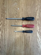 SNAP ON TOOLS - Lot Of 3 Screwdrivers - #2 Pozidriv, #3 Phillips & Flat Tip
