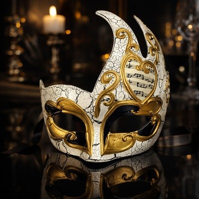Maske Venezianisch Gold Karneval Barock Rokoko Top Neu Stil Verkleidung
