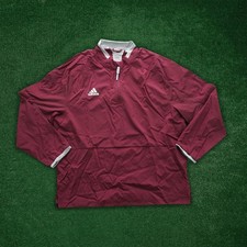 Adidas Men's (Maroon) Fielder's Choice  2.0 Convertible 1/4 Zip Baseball Jacket