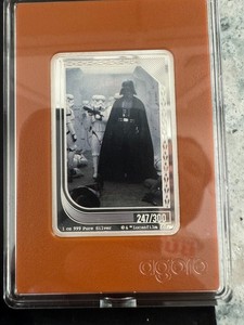 2025 Star Wars Agoro 1oz .999 Silver Trading Coin Darth Vader Topaz 247 /300
