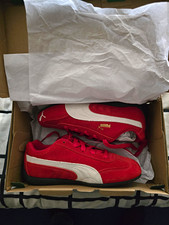 PUMA Speedcat Red/White Low Top Lace-Up Sneak...