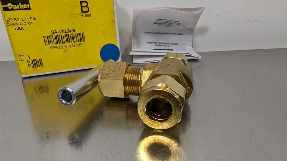 Parker 8A-V8LN-B Brass Needle Valve 1/2" MNPT - Image 2 of 4