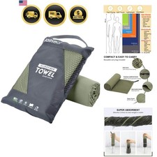 Toalla de microfibra perfecta toalla de viaje y gimnasio y camping. Secado rápido - Super Abso...