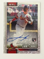 Jimmy Crooks RC Oncard Auto 2026 Topps Series 1 75th Anniversary Logo Foil /75