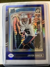 2024 Panini Donruss Optic - Rated Rookie Javon Baker #245 Blue Scope Prizm (RC)