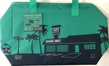 NWT TRADER JOES LARGE 8 GALLON REUSABLE INSULATED COOLER BAG EMERALD GREEN