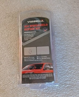 All Weather Windshield Windscreen Repair Kit for Glass Chips and Cracks