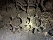 Pair Of Original F&h John Deere Gpwt Gp Steel Wheel Hubs Ha503a