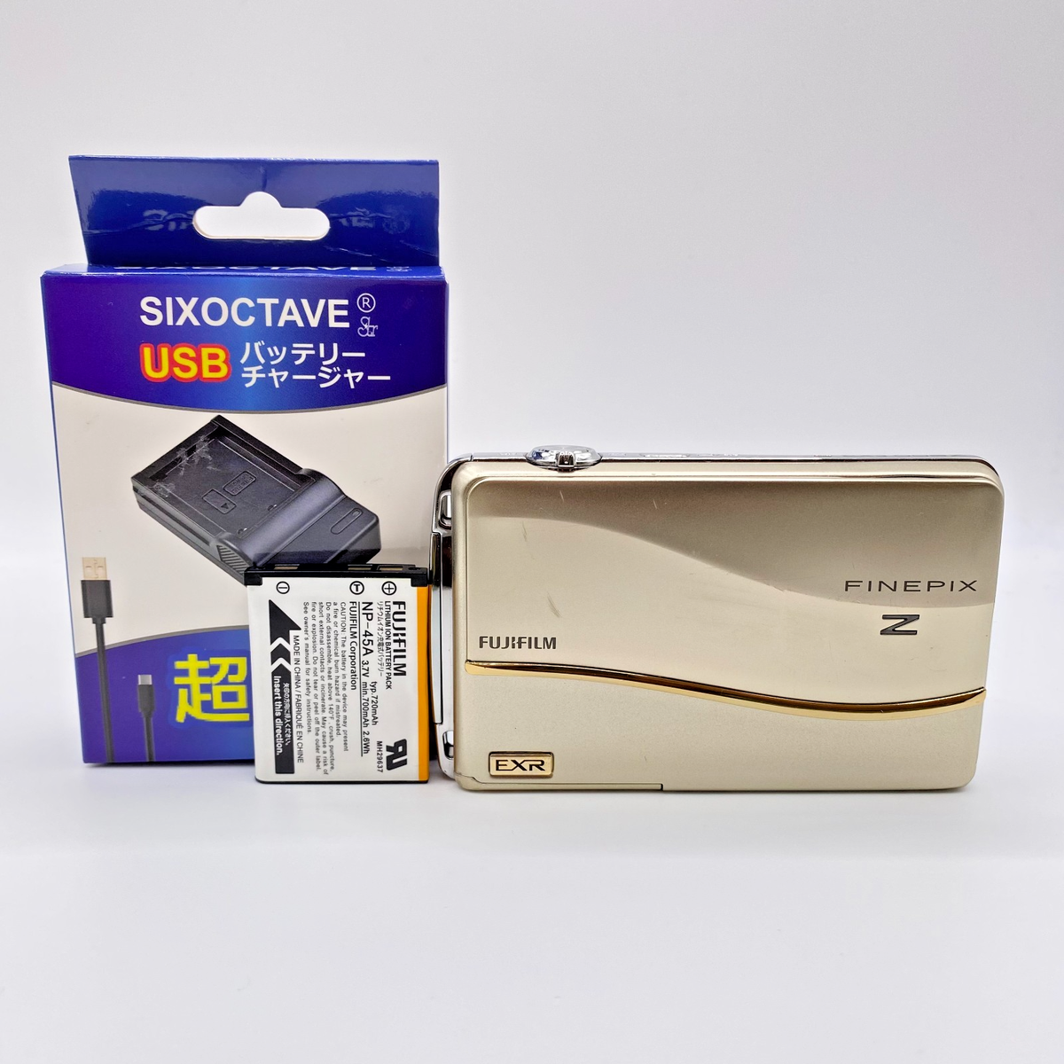 V.good] FUJIFILM FinePix Z800EXR 12.0MP Digital Camera Gold From
